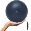 Pilates Small Exercise Ball Anti-Burst - Thickened Yoga Ball With Pump for Physical Therapy, Fitness, Workout, and Core Strength