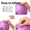 Pilates Exercise Balls Physical Therapy - 9 Inch Small Exercise Ball for Between Knees for Rehab, Barre, Core, Stability & Yoga