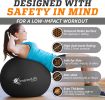 Exercise Pilates Yoga Balls Barre Small for Home Stability Squishy Training Physical Therapy Improves Balance with Pump