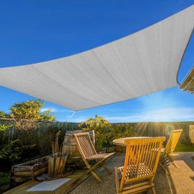 12'X16' Light Grey HDPE Sunshade Sail (Option: defaulttitle)