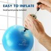 Pilates Small Exercise Ball with Pump - 9 Inch Workout Ball for Stability, Barre, Yoga, Core & Physical Therapy
